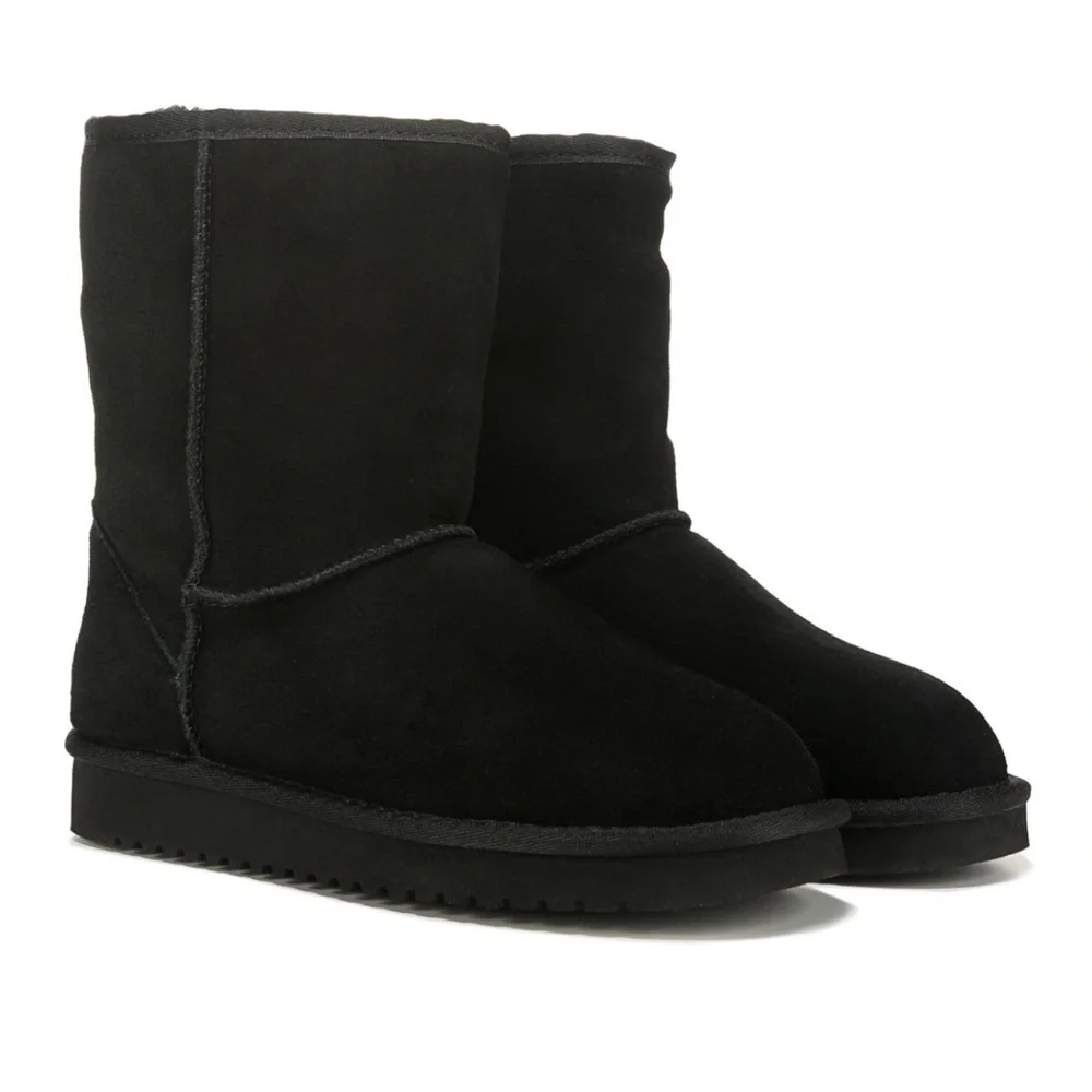 Koolaburra Black Koola Short Winter Boots Size 8 NEW